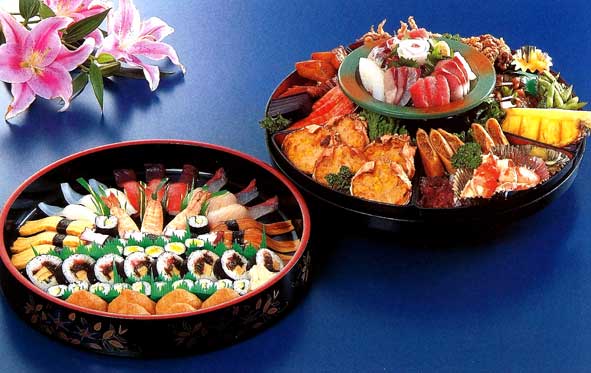 写真：鉢盛と寿しのアベックセット